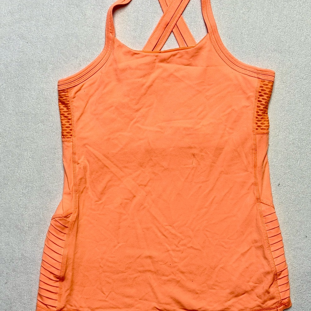 Kyodan Orange Crisscross Back Athletic Tank